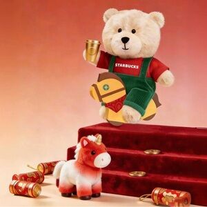 Starbucks China 2026  Lunar New Year Bearista Keychain